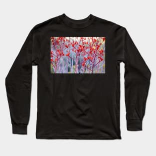 Red Kangaroo Paw Long Sleeve T-Shirt